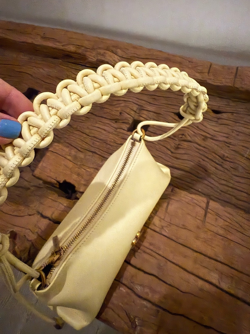 CULT GAIA Yellow Shoulder Bag with Braided Strap - Picture 6 of 12